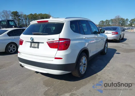 2014 BMW X3 xDrive28I из США, поврежденный, VIN 5UXWX9C52E0D42558